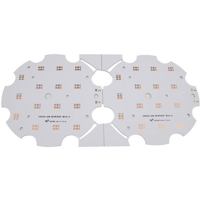 Aluminum Thickness 1.6mm SMD LED Circuit Board Round Single Sided