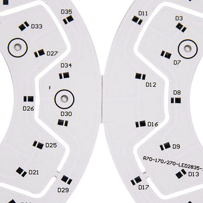 White OEM ODM Single Sided PCBs Aluminum Printed Circuit Board