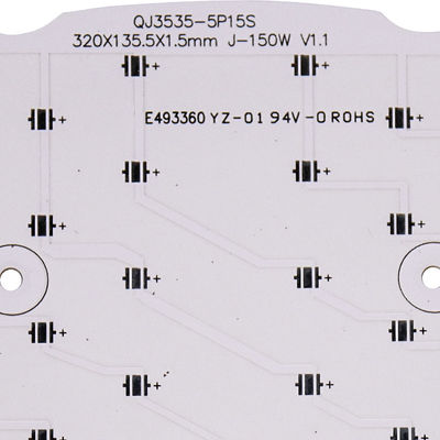 Single Side Aluminum 94V0 LED Strip PCB White Black Silkscreen