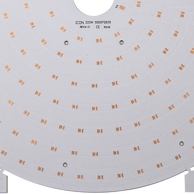 Min PTH Copper Thickness 25um LED PCB Board 24w Round LED Panel
