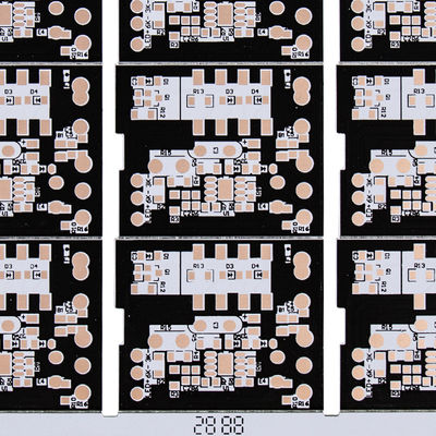 LED Wall Lamp Downlight 25um Copper PCB Board OEM Black Silkscreen